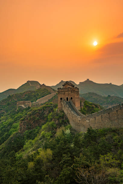 istock Sunrise at the great wall 1177533670