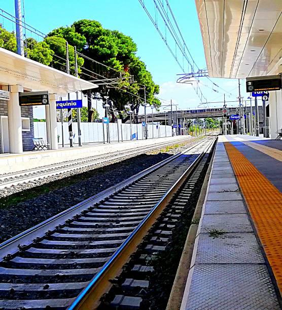 istock September 28, 2019, tracks in the station 1177533782