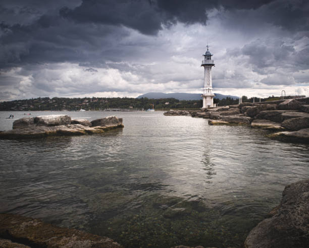 istock Lighthouse in Geneva Lake 1177534772