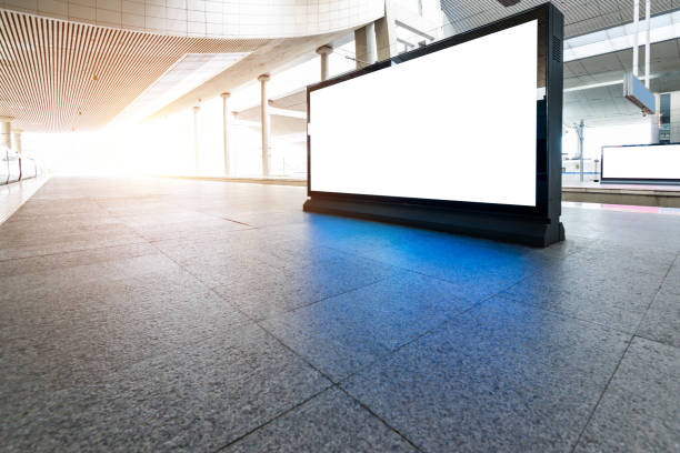 istock Blank billboard in railroad station 1177540911