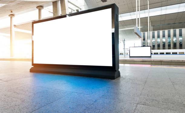 istock Blank billboard in railroad station 1177540914