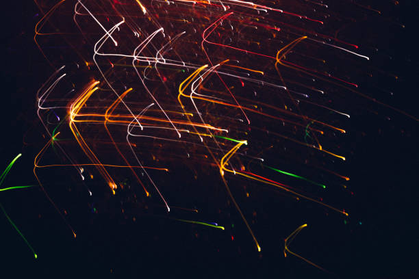istock orange white red arrows illuminated colored lines 1177546649