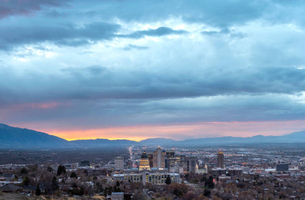 istock Salt Lake City at Dawn panorama 1177546728