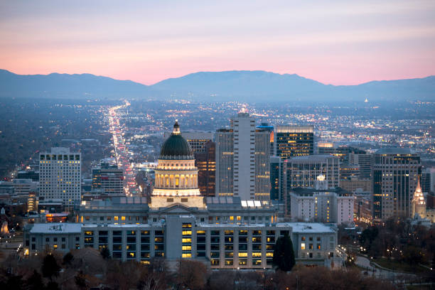 istock Salt Lake City at Dawn panorama 1177546758