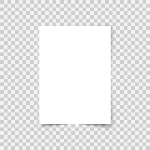透明に影を持つベクトルa4フォーマット紙 - document stack paper blank点のイラスト素材／クリップアート素材／マンガ素材／アイコン素材