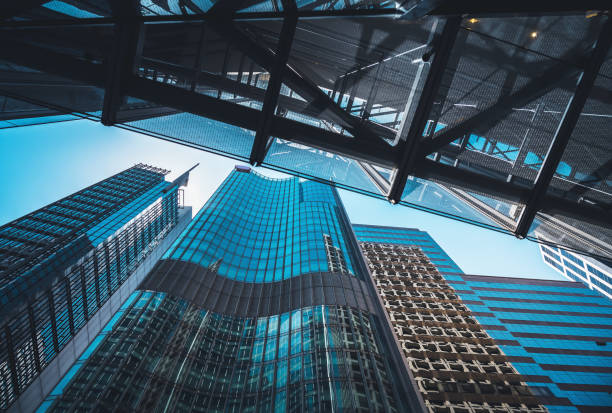 istock Modern office building close up in Hong Kong 1177547243