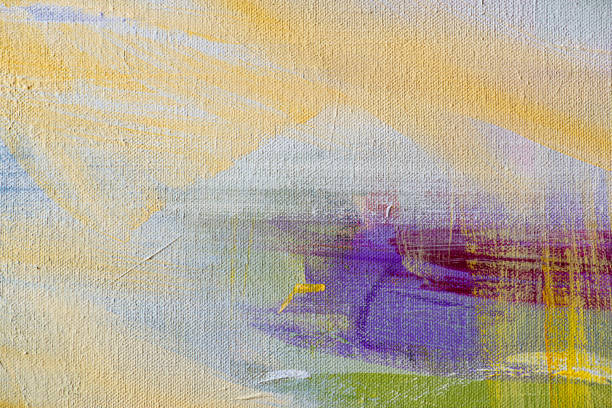 istock Fine Art Abstract Painting Background with Brush Strokes 1177547950