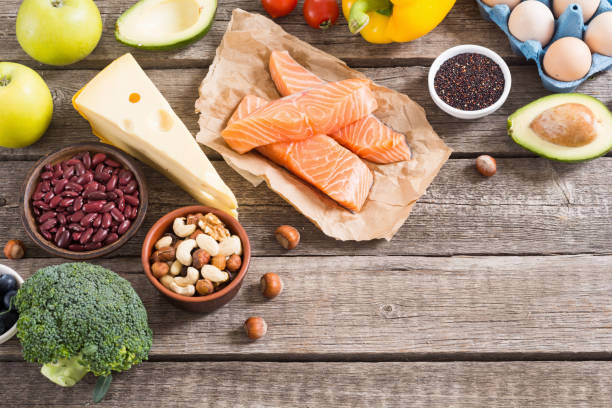 istock Keto diet . Healthy background . 1177548150