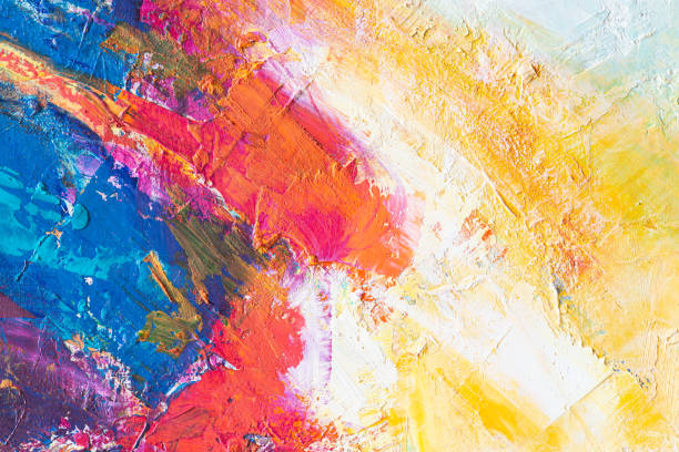 istock Fine Art Abstract Painting Background with Brush Strokes 1177548159