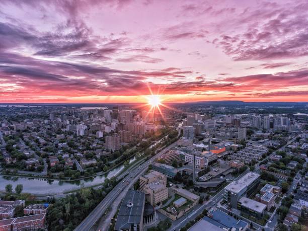 istock Aerial sunset over ottawa 1177549344