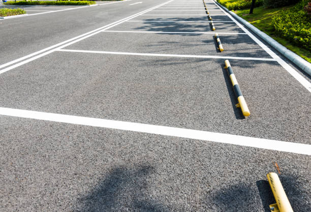 istock Empty parking lot in city street 1177557329