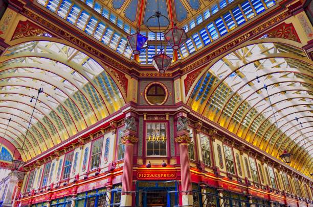 Leadenhall Market, London, England stock photo