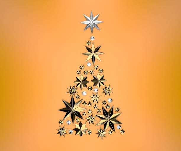istock Christmas Tree made of Stars 1177560162