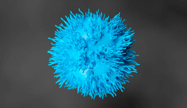 istock 3d illustration T-Cells Cancer Cells 1177560238