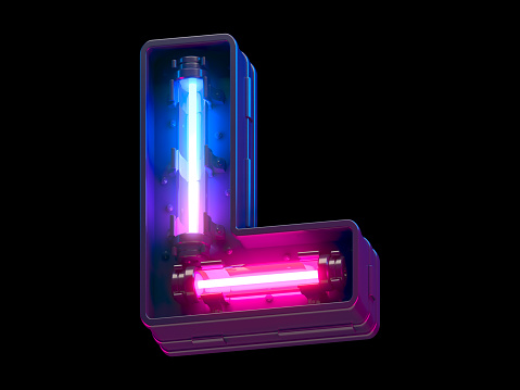 Ultraviolet neon futuristic.