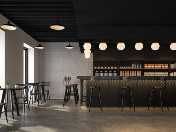 istock The coffee shop with industrial loft style design 3d render 1177573637