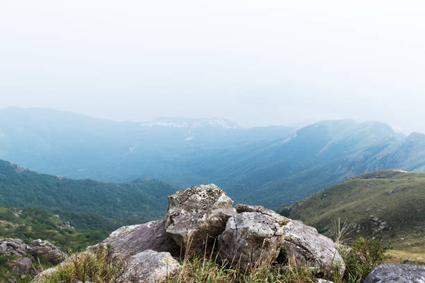 istock Misty mountain landscape in the morning 1177580302
