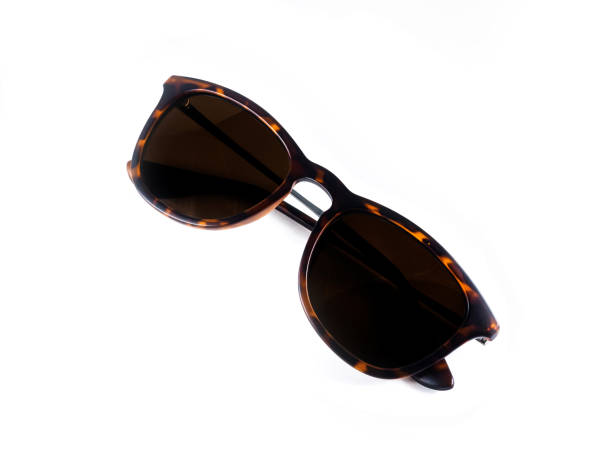 istock Brown glasses in a classic style. Sunglasses 1177580308
