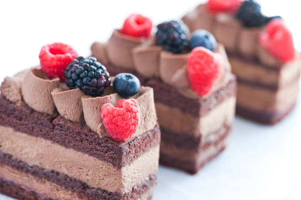 istock Chocolate cake with berry fruits 1177582449