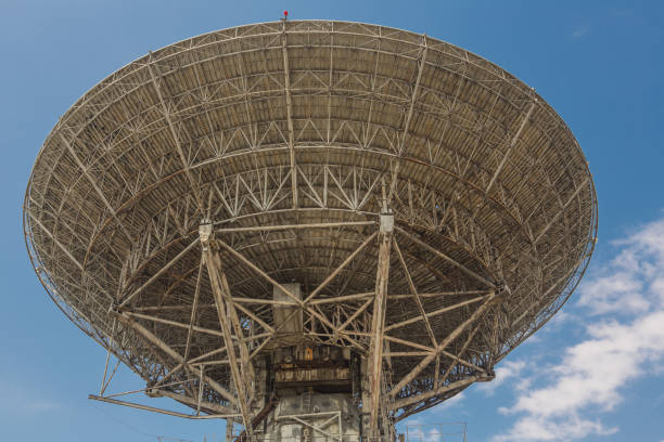 istock Abandoned center of space communication,an abandoned old telescope 1177587553