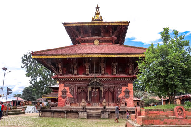 templo changunarayan en nepal. patrimonio de la unesco - changu narayan temple fotografías e imágenes de stock