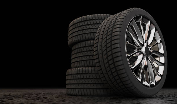 istock 3D model of car wheel 1177587735