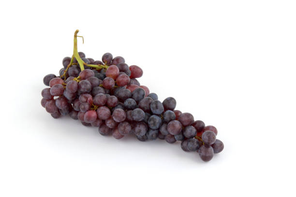 istock juicy bunch of grapes isolated on white background 1177588404