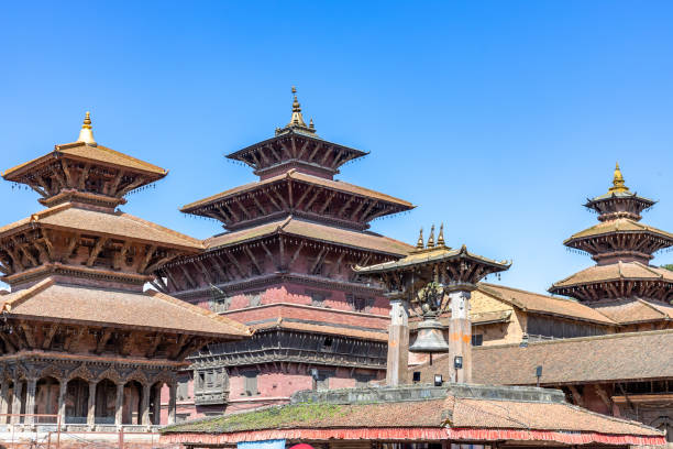 istock Ancient temples at Patan Durbar Square, Nepal. A UNESCO World Heritage Site. 1177588973