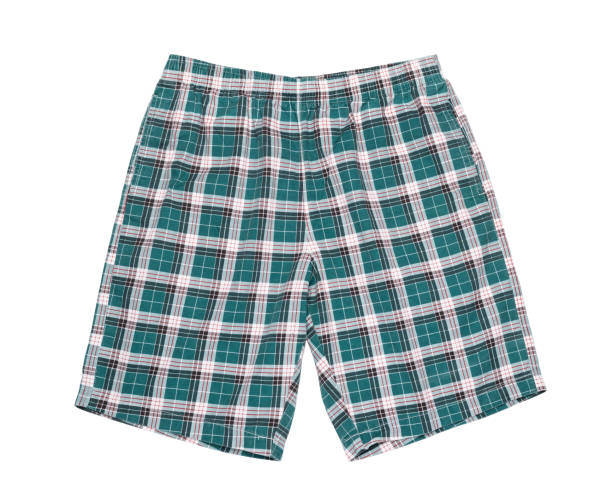 istock Green shorts. Isolated on white background. 1177590343
