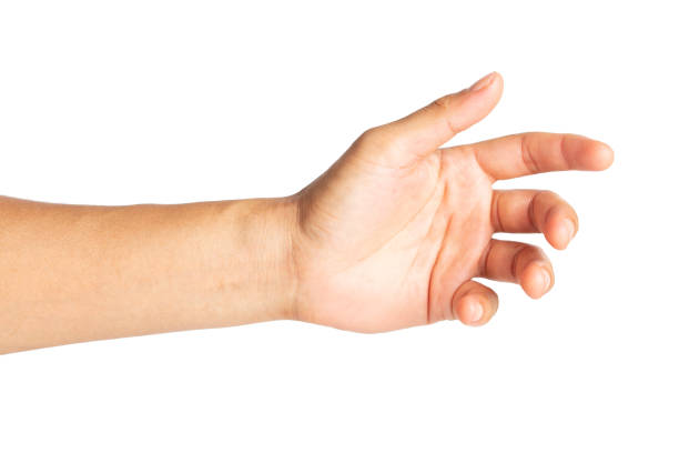 istock Man hand is reaching out so it can shake hands isolated on white background. 1177590353