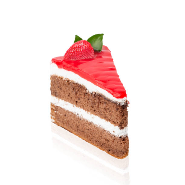 istock Cheesecake with tasty strawberry mousse cake isolated on white background. 1177590537