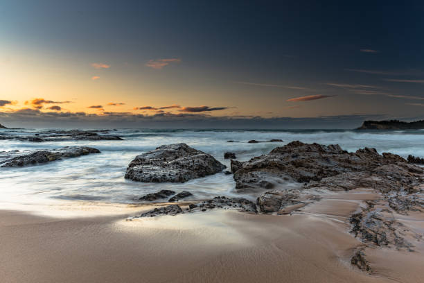 istock Rocky Sunrise Seascape 1177598642