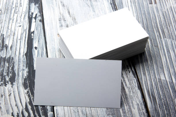 istock Business cards blank. Mockup on color background. Flat Lay. copy space for text 1177607327