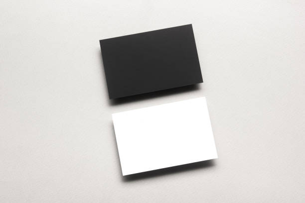 istock Business cards blank. Mockup on color background. Flat Lay. copy space for text 1177607582