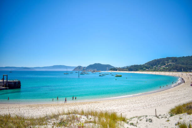 Praia de Rodas beach in Islas Cies, Vigo. Spain, Spain