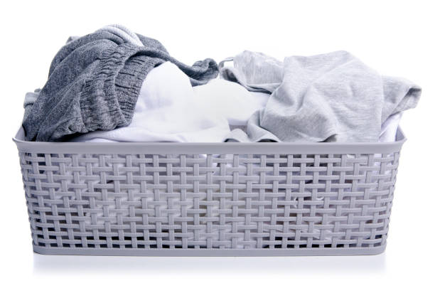istock Basket with laundry clothing 1177610782