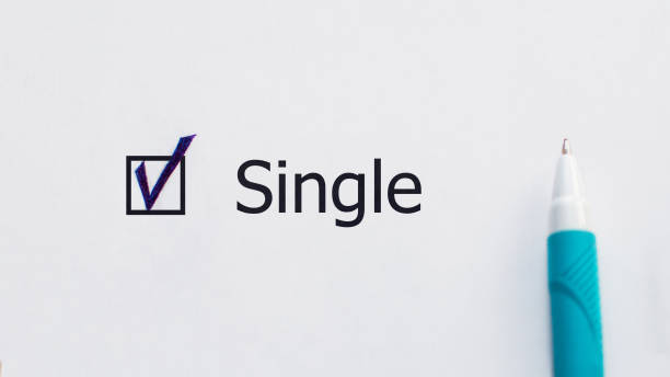 istock Single - checkbox with a tick on white paper with blue pen. Checklist concept. 1177611988