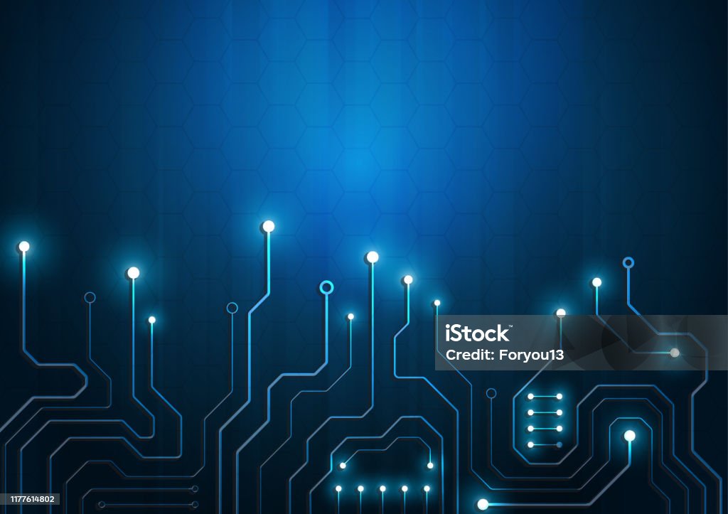 High Technology Graphics High Tech Technology Geometric Stock Illustration - Download Image Now ...