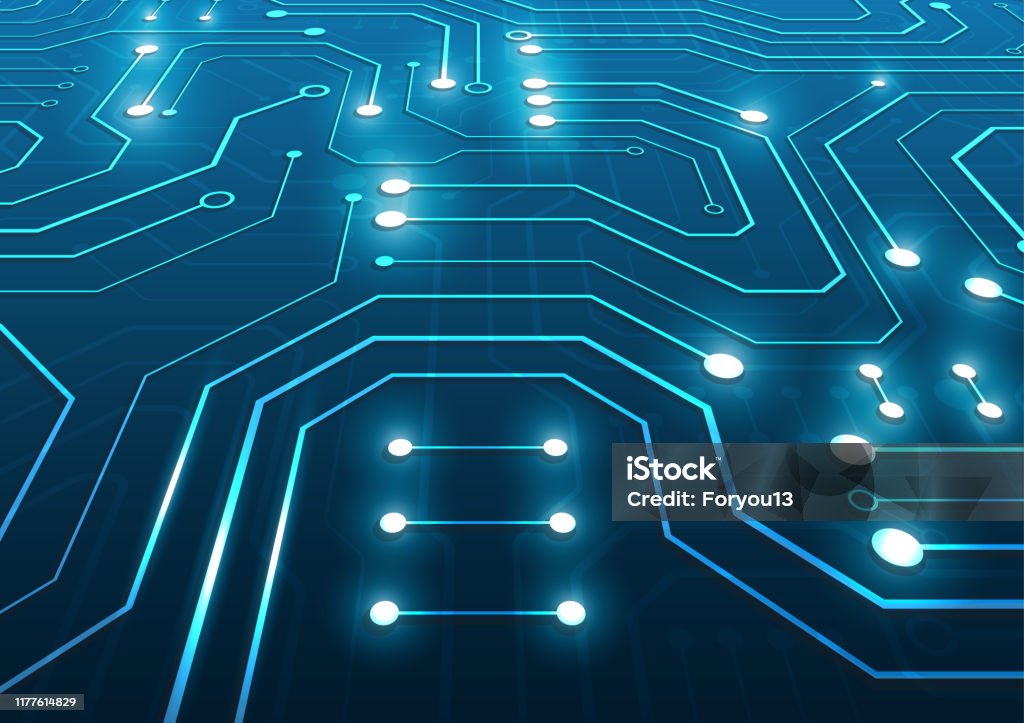 High Technology Graphics High Tech Technology Geometric Stock Illustration - Download Image Now ...