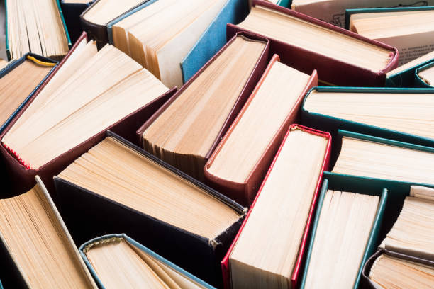 istock Collection of old books in library 1177621603