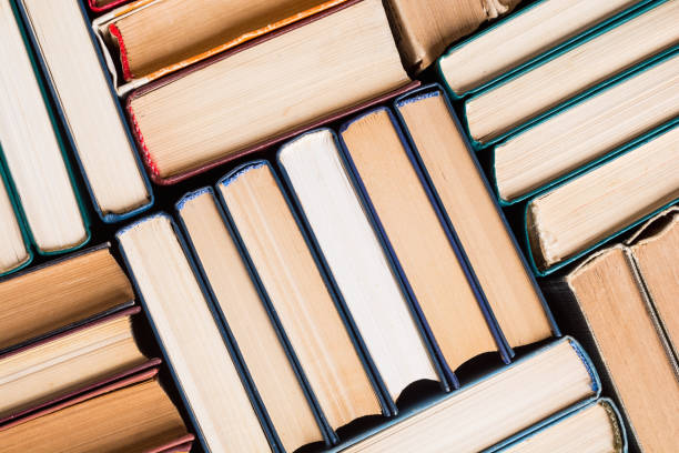 istock Collection of old books in library 1177621624