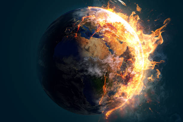 monde brûlant - apocalypse photos et images de collection