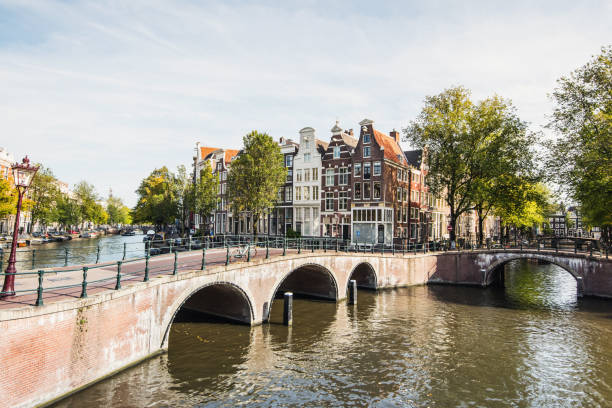 istock Charming street and canals in Amsterdam, Netherlands 1177629615