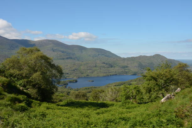istock Scenic view over mountains and lake on sunny day 1177631992