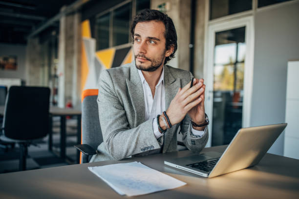 istock Young businessman in office 1177634553