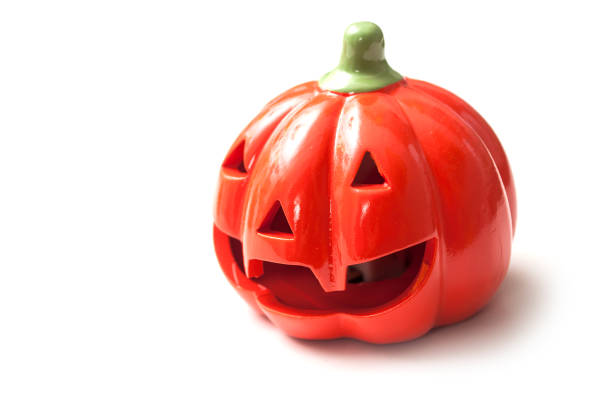 istock decorative pumpkin for halloween on white background 1177634886