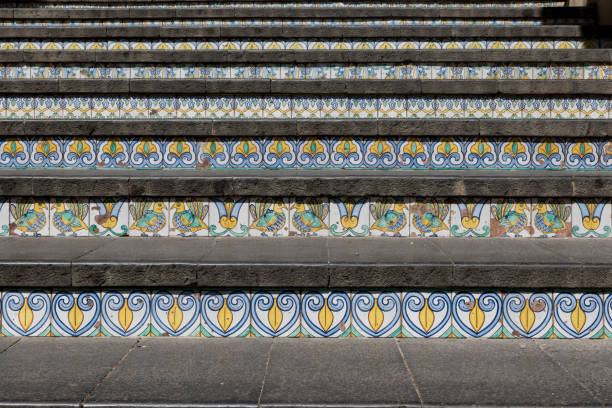 istock Stairway with polychrome ceramic tiles from Caltagirone Sicilia 1177644742