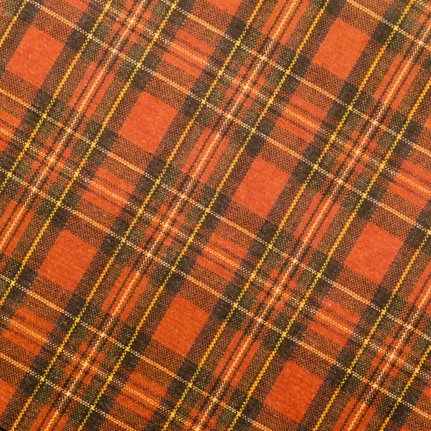 istock Red plaid pattern tartan background the classic Scotland fabric. 1177651178