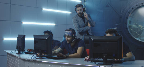 istock Man hosting a gaming tournament 1177651654