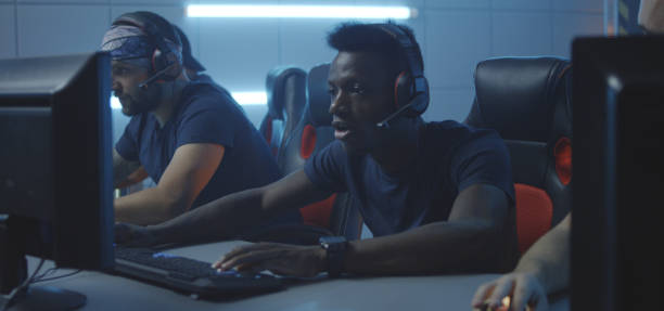 istock Young men playing at a gaming tournament 1177651830